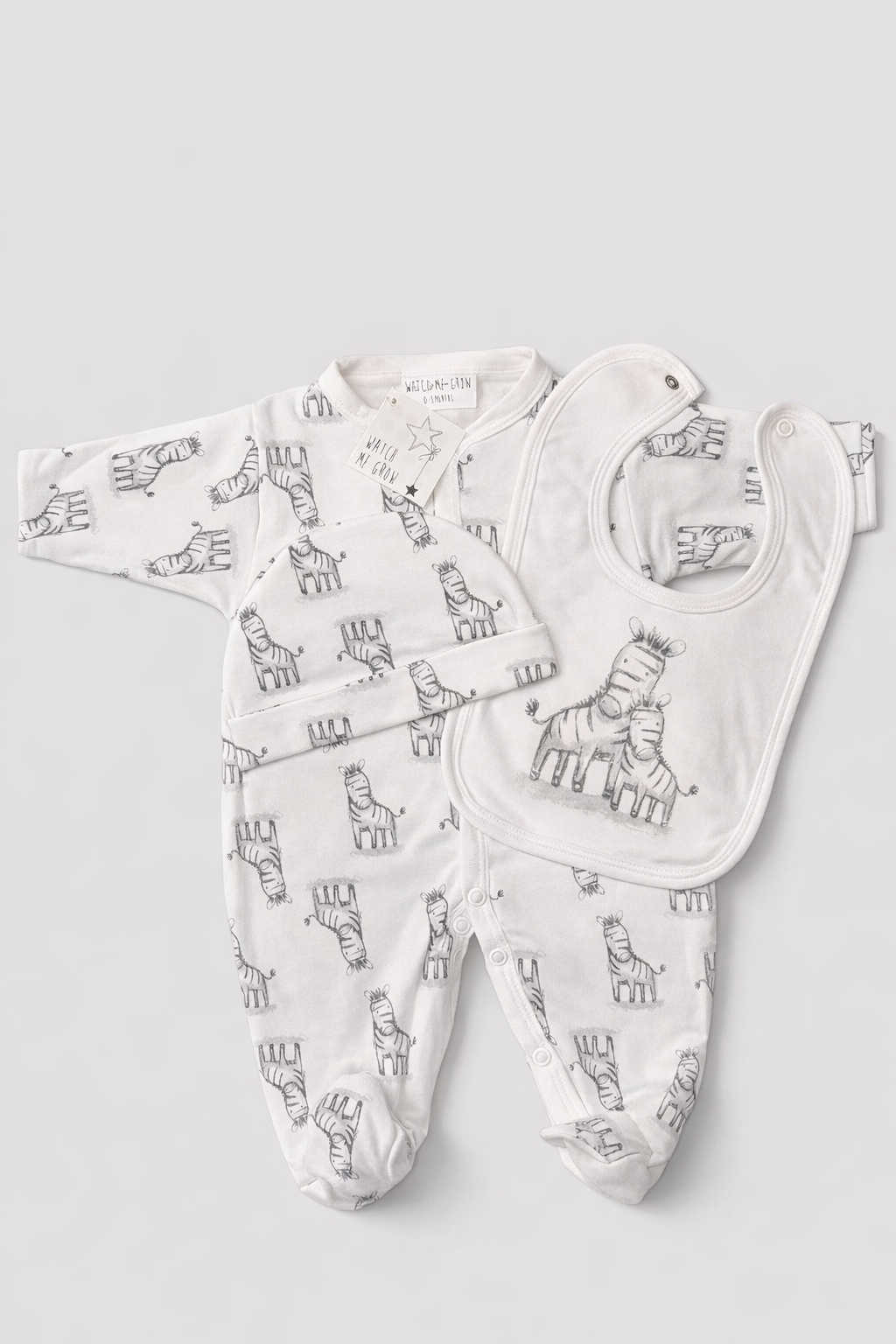 Babygavesæt – Perfekt barselsgave zebrasæt