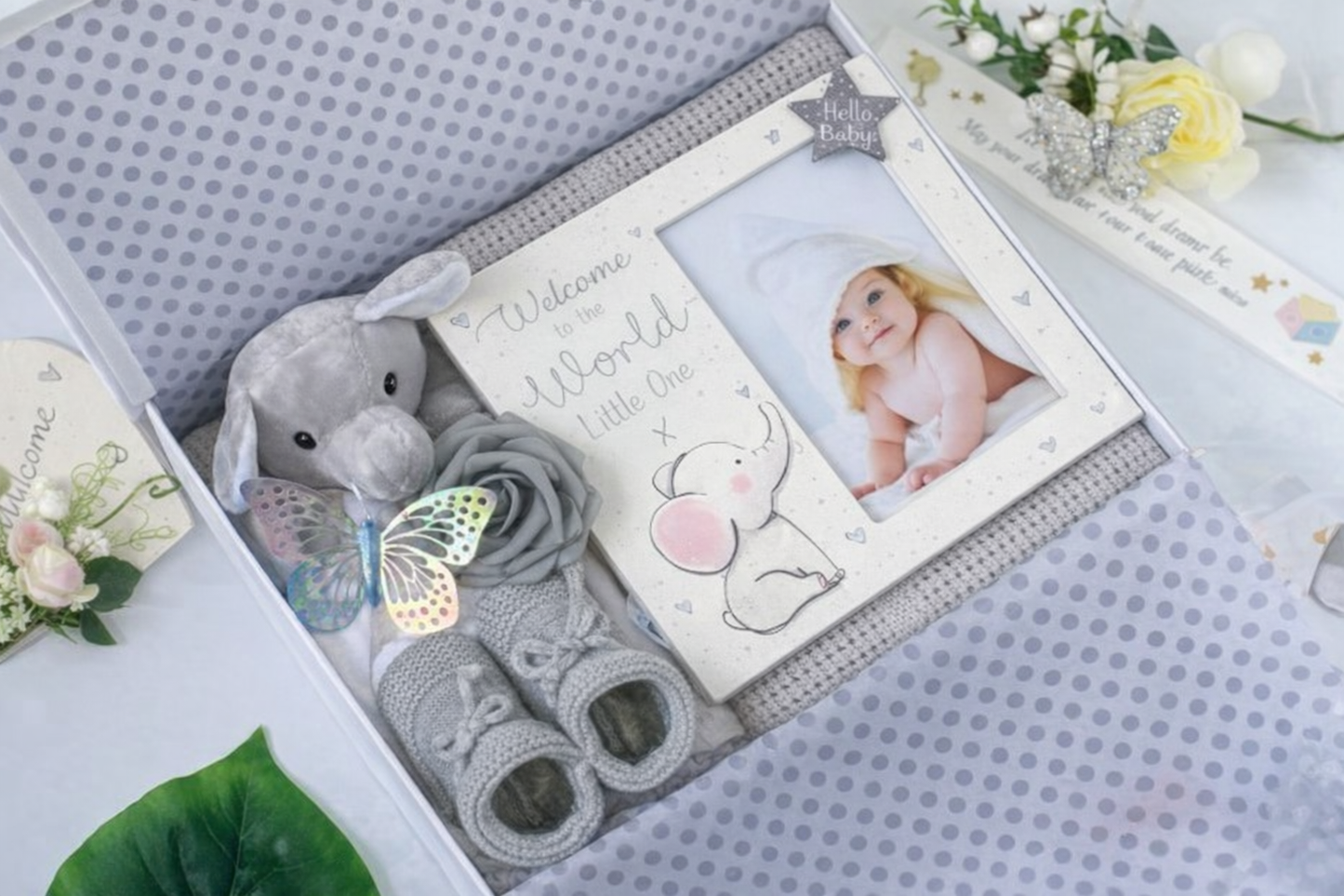 Baby shower gave - luksus baby gift box (neutral)