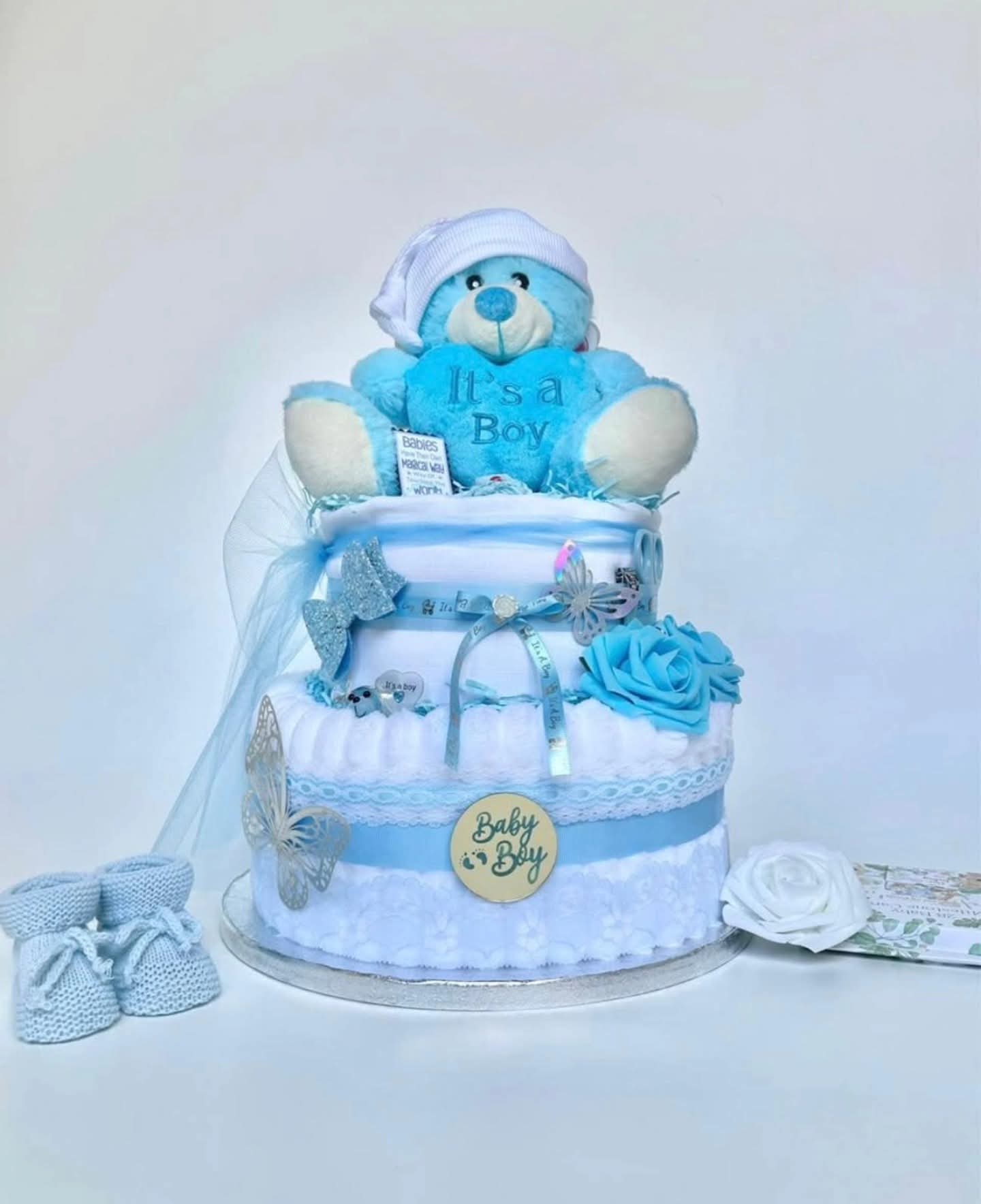 Luksus Blelagkage “It’s a Boy” – Eksklusiv Babygave