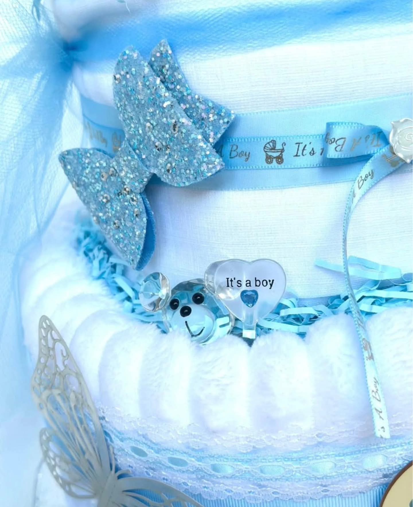 Luksus Blelagkage “It’s a Boy” – Eksklusiv Babygave